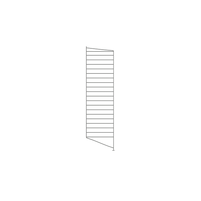 String Bodenleiter 115×30cm Dunkelgrau 2er Set – Regalleiter String Furniture
