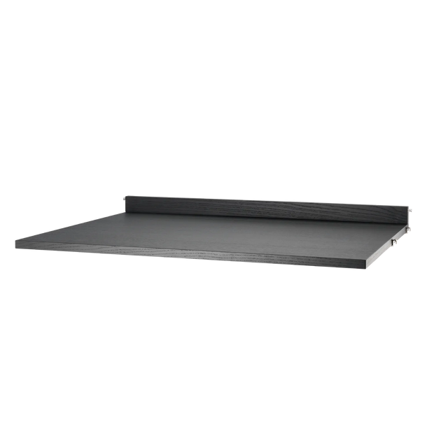 String Schreibtisch 78×58cm Esche Schwarz – Wandschreibtisch für das String Regal