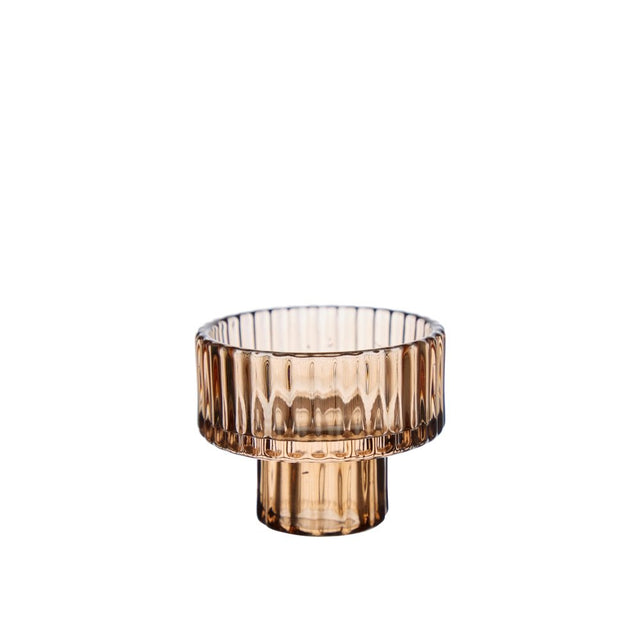2 - in - 1 Kerzenhalter aus Glas DILAN - Wikholm Form - DesignWe.Love
