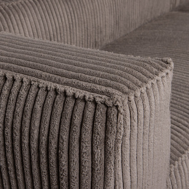 3,5 Sitzer Sofa Bean Ribcord Mud - WOOOD - DesignWe.Love