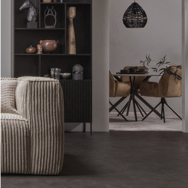 3,5 Sitzer Sofa Bean Ribcord Travertin - WOOOD - DesignWe.Love