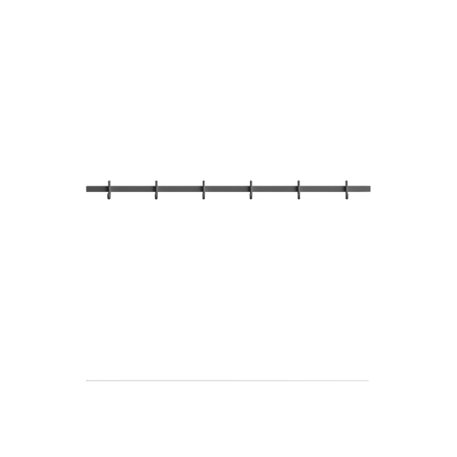 String Relief Hakenleiste 82cm Grau – Garderobenleiste von TAF Studio