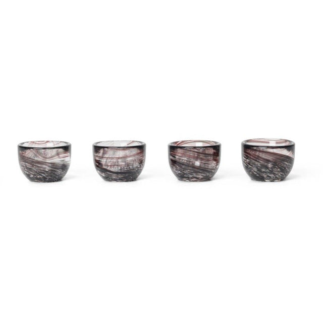 4er Set Eierbecher Tinta Deep Brown - ferm LIVING - DesignWe.Love