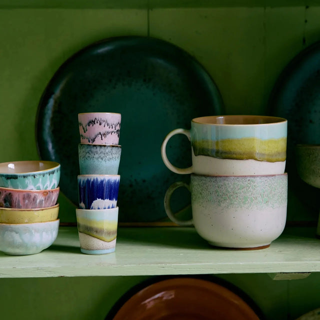 70s Ceramics Teetassen Neo im Regal - HKliving
