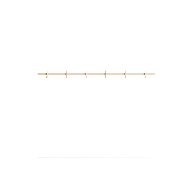 String Relief Hakenleiste 82cm Esche – Garderobenleiste von TAF Studio
