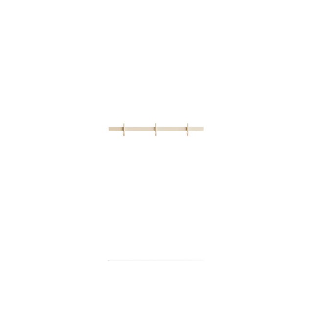 String Relief Hakenleiste 41cm Esche – Garderobenleiste von TAF Studio