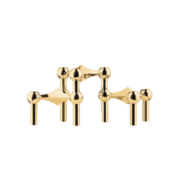 Kerzenhalter 3er Set - Stoff Nagel