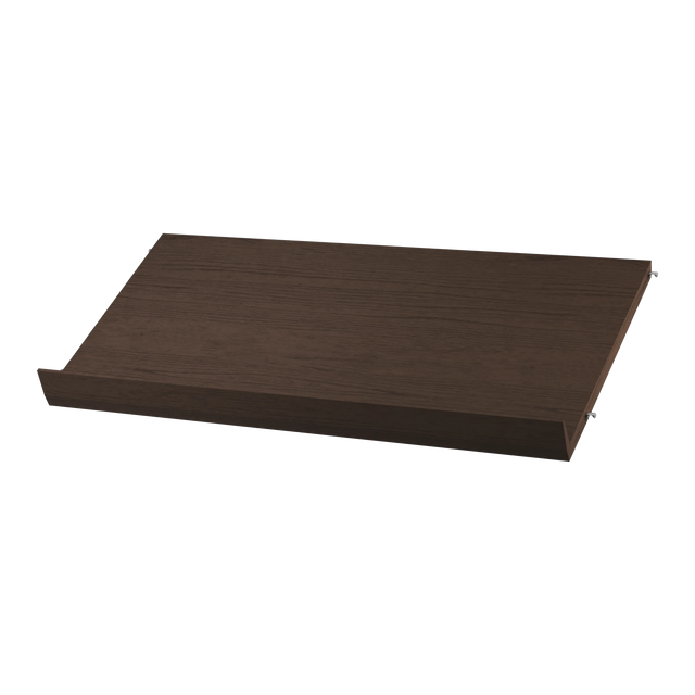 String Magazinregal Holz78×30cm Dunkle Eiche – Zeitschriftenablage für das String Regal
