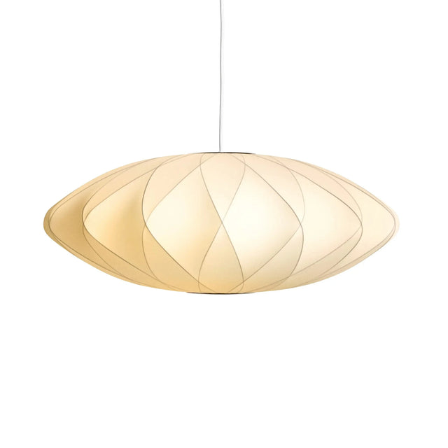 Nelson Pendelleuchte Bubble Saucer Crisscross Medium beleuchtet - Hay