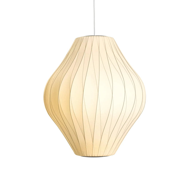 Pendelleuchte Nelson Pear Crisscross Bubble Pendant M beleuchtet - Hay Designleuchte