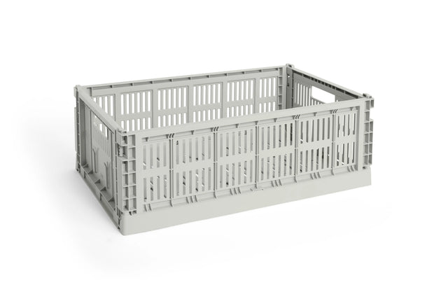 HAY Colour Crate Large Aufbewahrungsbox in Grey – DesignWe.Love
