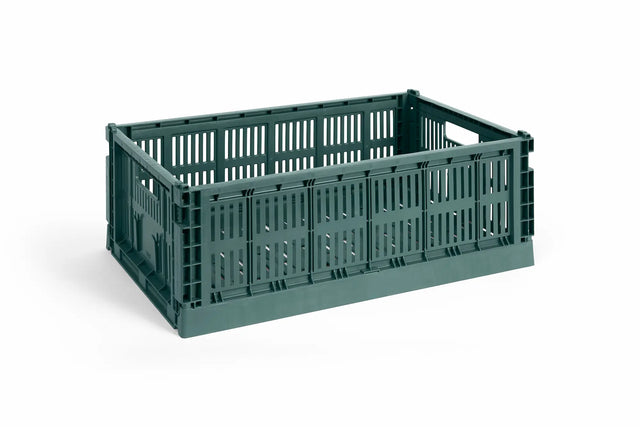 HAY Colour Crate Large Aufbewahrungsbox in Dark Green – DesignWe.Love