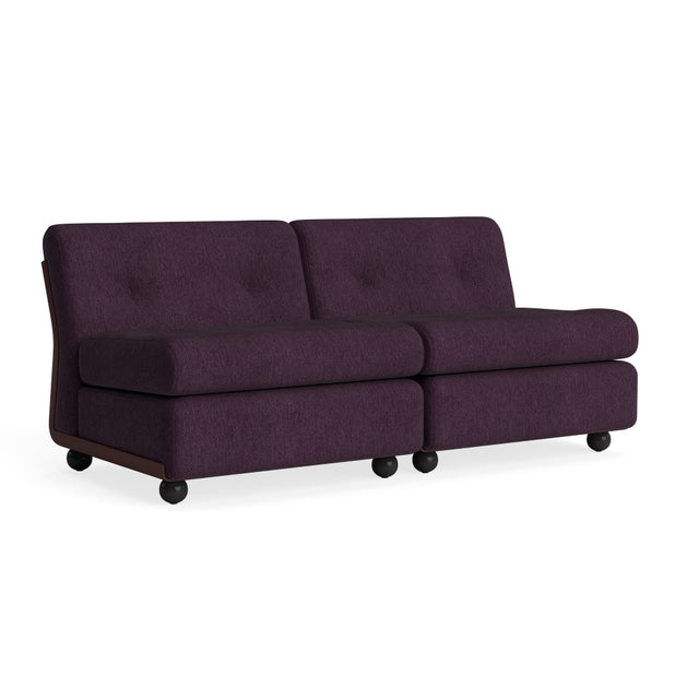 Sofa 2 - Sitzer Amanta Gestell Burgundy - HAY - DesignWe.Love
