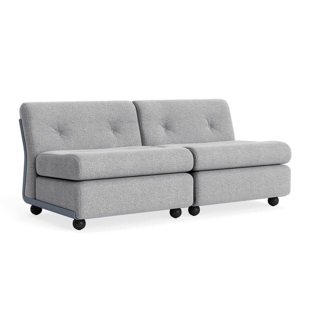 Sofa 2 - Sitzer Amanta Gestell Frost Blue - HAY - DesignWe.Love