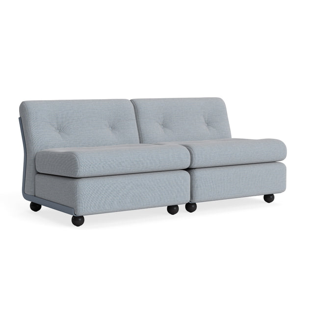 Sofa 2 - Sitzer Amanta Gestell Frost Blue - HAY - DesignWe.Love