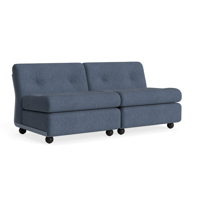 Sofa 2 - Sitzer Amanta Gestell Frost Blue - HAY - DesignWe.Love