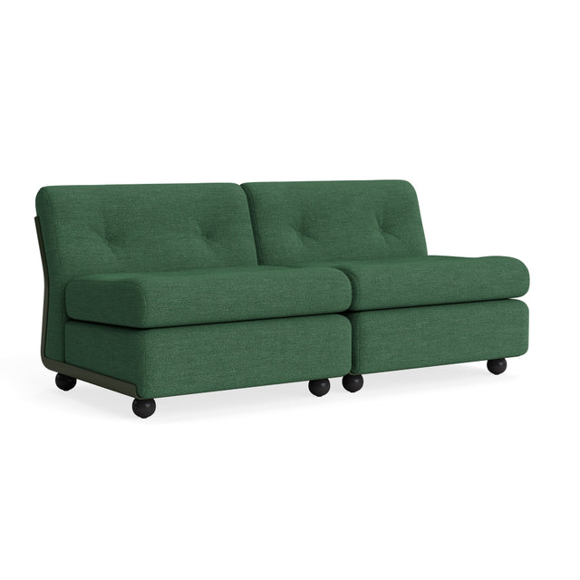 Sofa 2 - Sitzer Amanta Gestell Bottle Green - HAY - DesignWe.Love