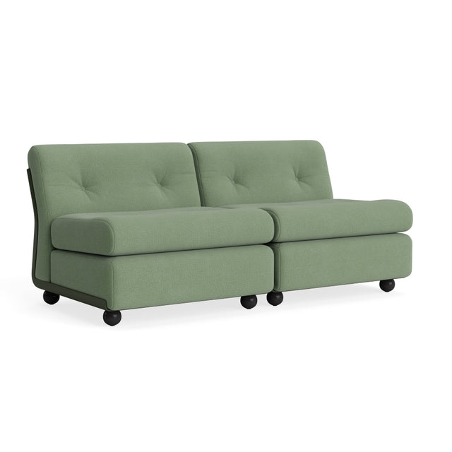 Sofa 2 - Sitzer Amanta Gestell Bottle Green - HAY - DesignWe.Love
