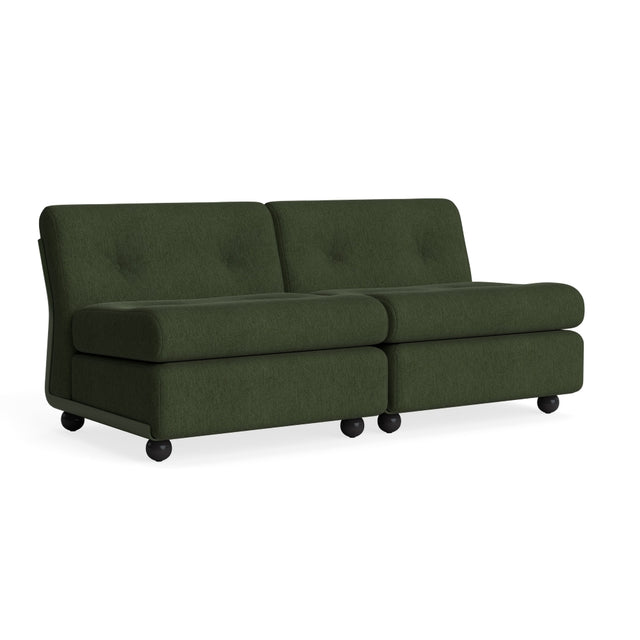Sofa 2 - Sitzer Amanta Gestell Bottle Green - HAY - DesignWe.Love