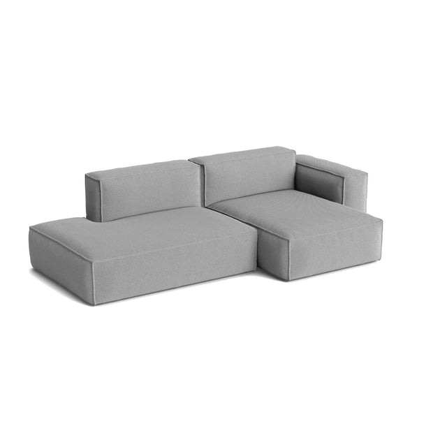 HAY Mags Soft 2,5-Sitzer Sofa mit abnehmbarem Bezug, Kombination 3 rechts, Bezug Steelcut Trio 124