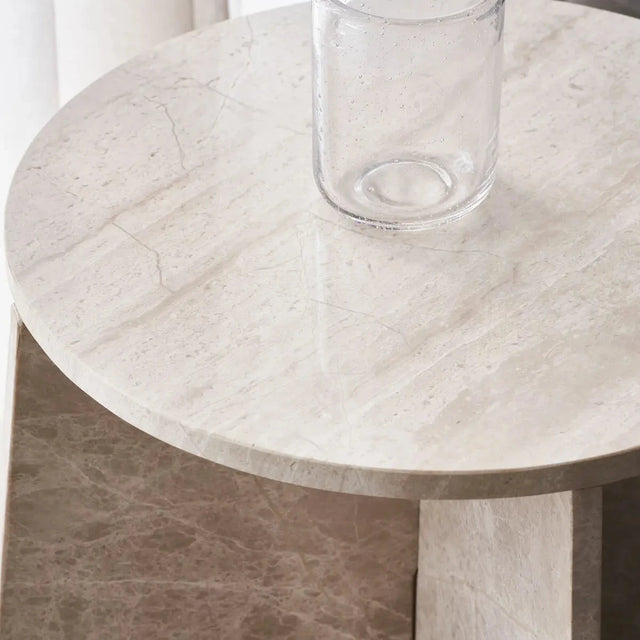 Beistelltisch Serie Marb Beige von House Doctor - Detail Tischplatte
