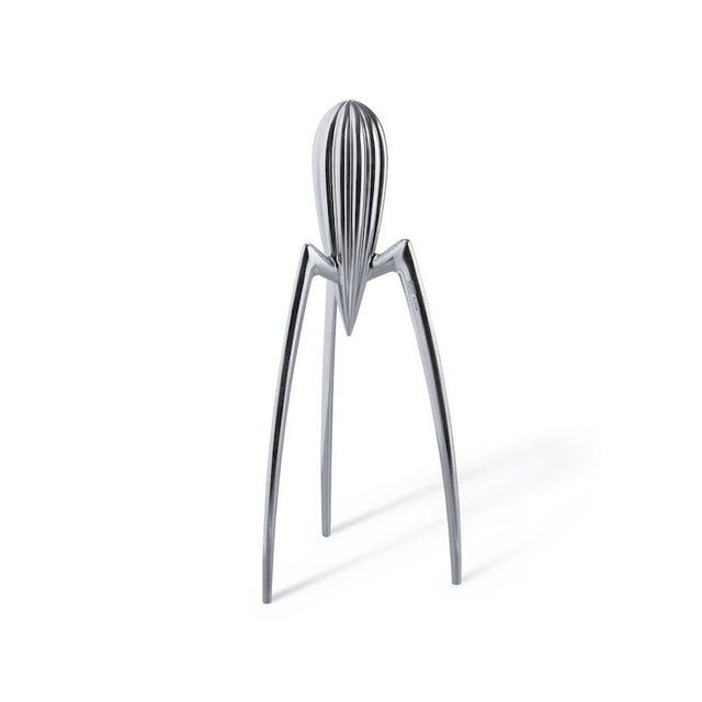 Alessi Zitronenpresse Juicy Salif von Philippe Starck in glänzendem Gussaluminium, Frontalansicht