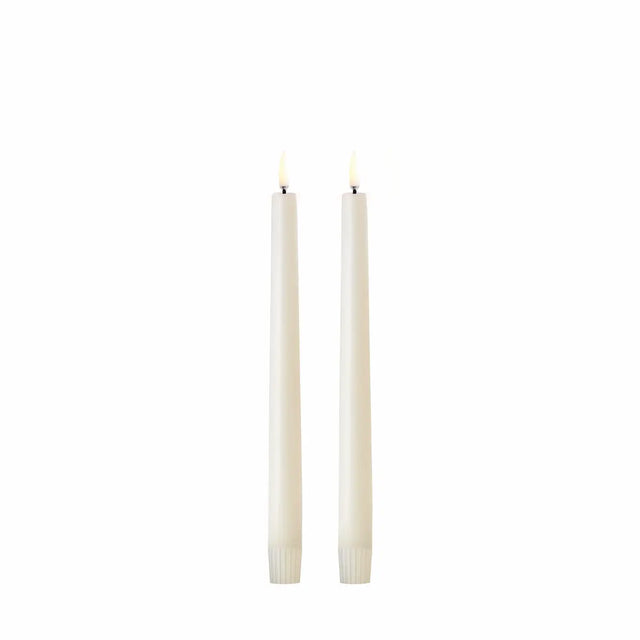 LED Stabkerzen 2er-Set 2,3 x 25 cm Vanilla von Uyuni
