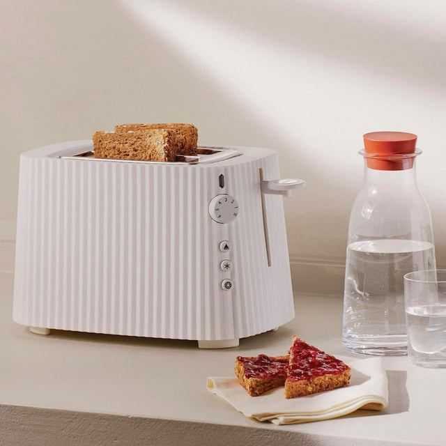Alessi Toaster Plissé Weiß – Design von Michele De Lucchi