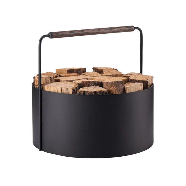 ASHI Kaminholzkorb L Eichengriff - Blomus - DesignWe.Love