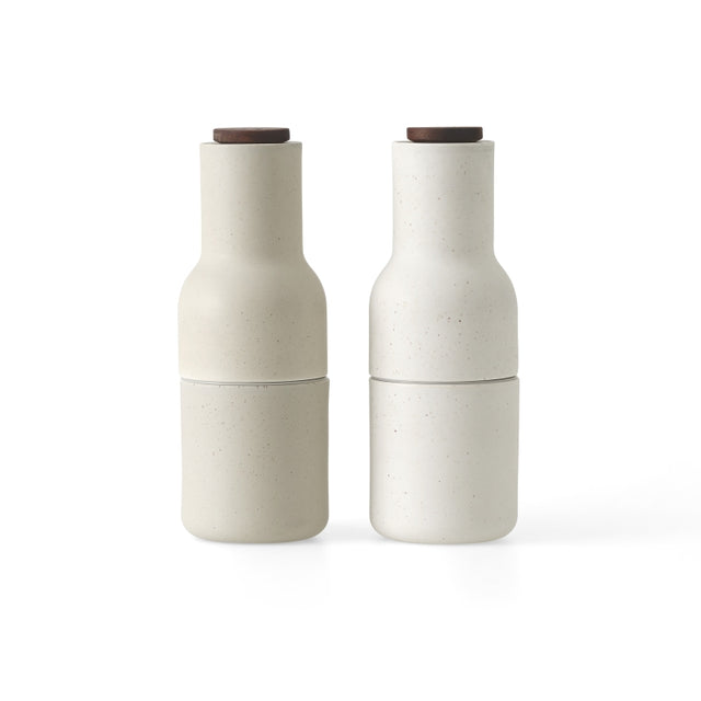 Audo Copenhagen Bottle Grinder Keramik Set Sand – Salz- und Pfeffermühle Design von Norm Architects