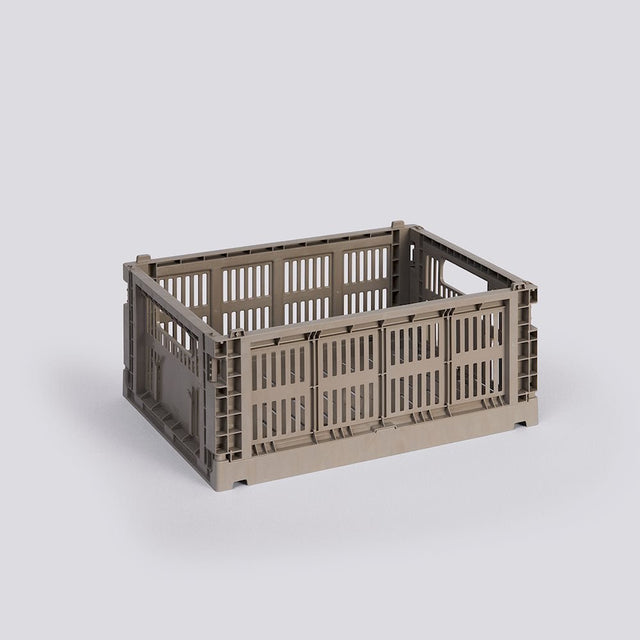 Aufbewahrungsbox Colour Crate Medium, Warm Grey - HAY - DesignWe.Love