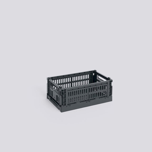Aufbewahrungsbox Colour Crate Small, Charcoal - HAY - DesignWe.Love
