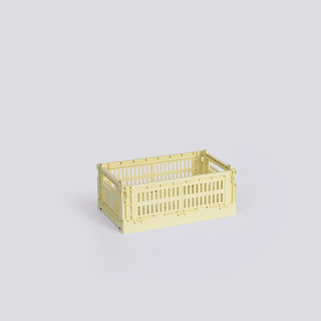 Aufbewahrungsbox Colour Crate Small, Light Yellow - HAY - DesignWe.Love