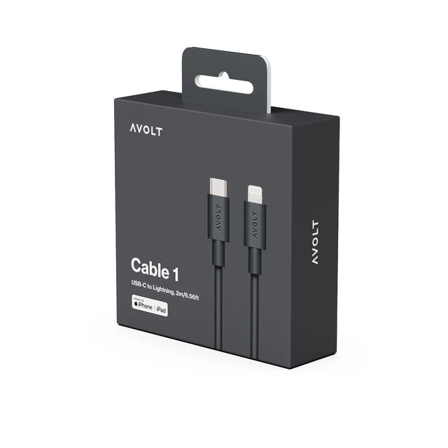 Avolt Cable 1 USB-C auf Lightning Ladekabel in Stockholm Black