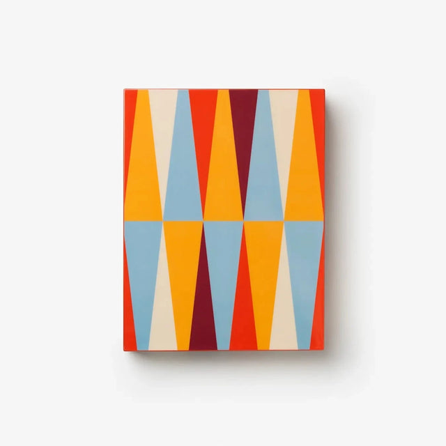Printworks Backgammon Lacquered Red geschlossen – dekoratives Design-Brettspiel