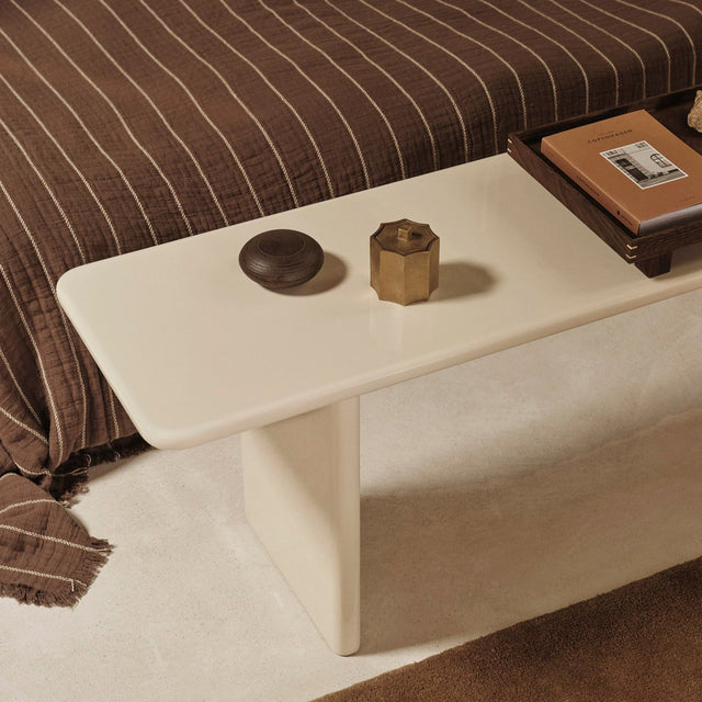 Bank Rink Eggshell 140 cm - ferm LIVING - DesignWe.Love