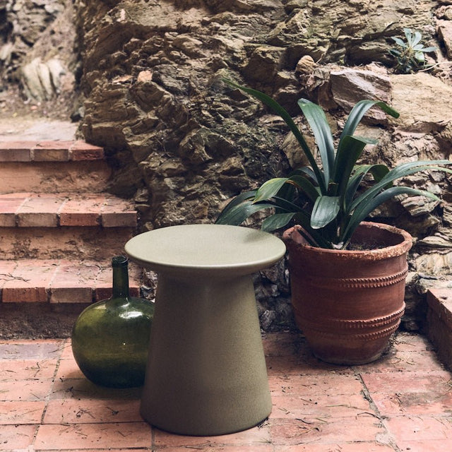 Beistelltisch Earthenware M Keramik Army (40x40x43 cm) - HKliving - DesignWe.Love