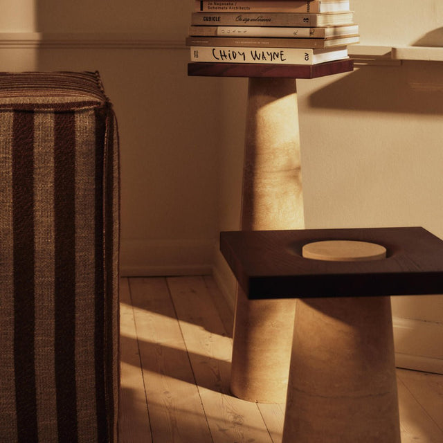 Beistelltisch Grova - Travertine - Ferm Living - DesignWe.Love