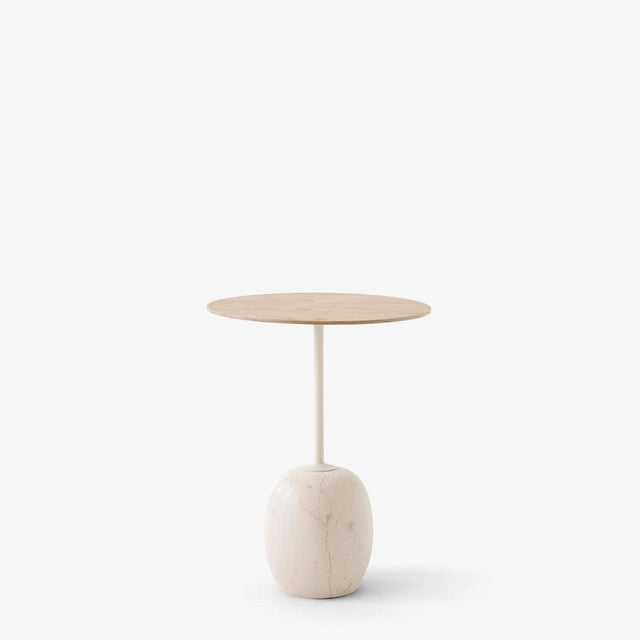 Beistelltisch Lato LN8 rund Lacquered Oak/Crema Diva - &Tradition - DesignWe.Love