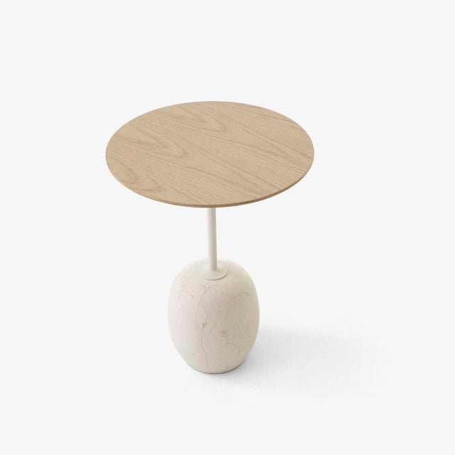 Beistelltisch Lato LN8 rund Lacquered Oak/Crema Diva - &Tradition - DesignWe.Love
