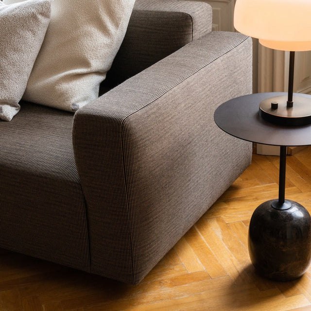 Beistelltisch Lato LN8 rund Warm Black/Emperador - &Tradition - DesignWe.Love