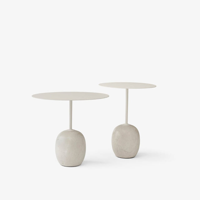 Beistelltisch Lato LN9 oval Ivory/Crema Diva - &Tradition - DesignWe.Love