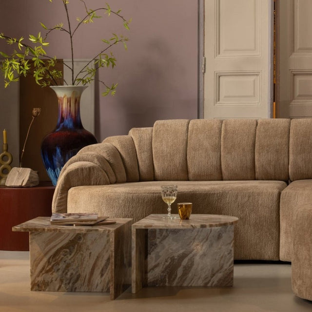 Beistelltisch XHail Marmor Natur Eckig - BePureHome - DesignWe.Love