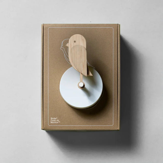 Birdie 2.0 Luftqualitätssensor Wood Edition, Eichenholz-Gehäuse