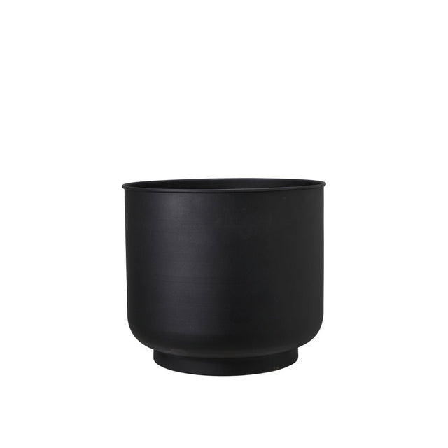 Blumentopf ELIANA aus Metall in Schwarz - Wikholm Form - DesignWe.Love