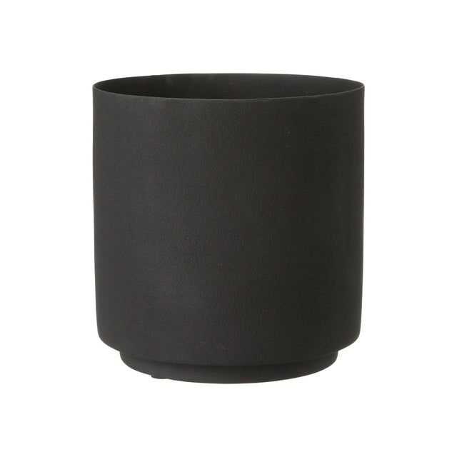 Blumentopf MALIA aus Metall in Schwarz - Wikholm Form - DesignWe.Love