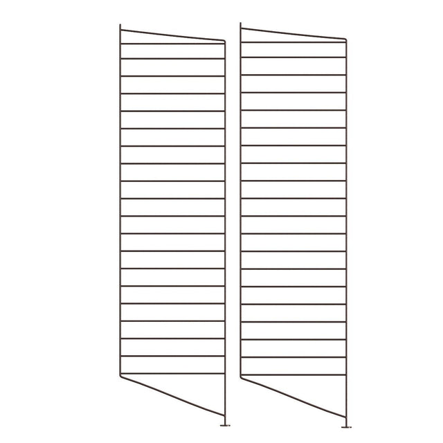 Bodenleiter 2er Set Dunkelbraun 115x30cm - Regalsystem - String Furniture - DesignWe.Love