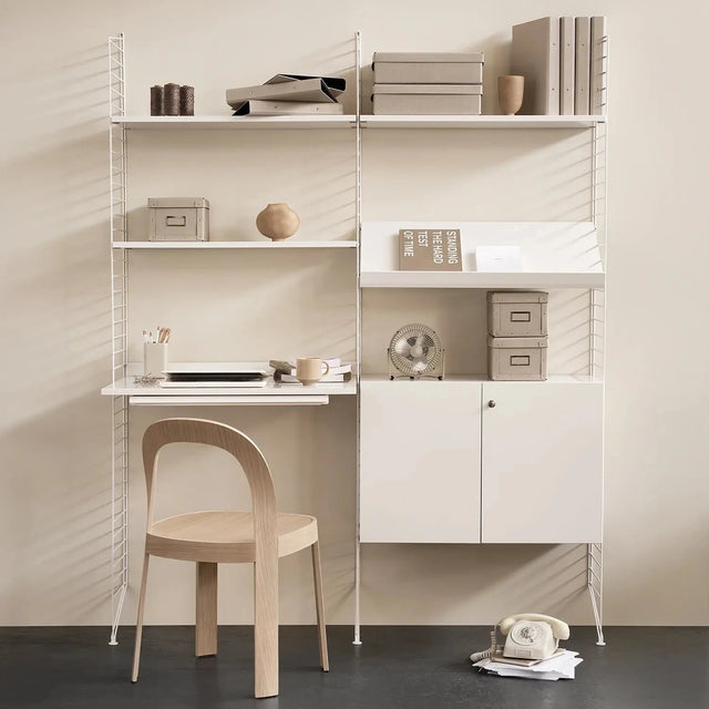 Bodenleiter einzeln Weiß 200x30cm - String Furniture Regalsystem