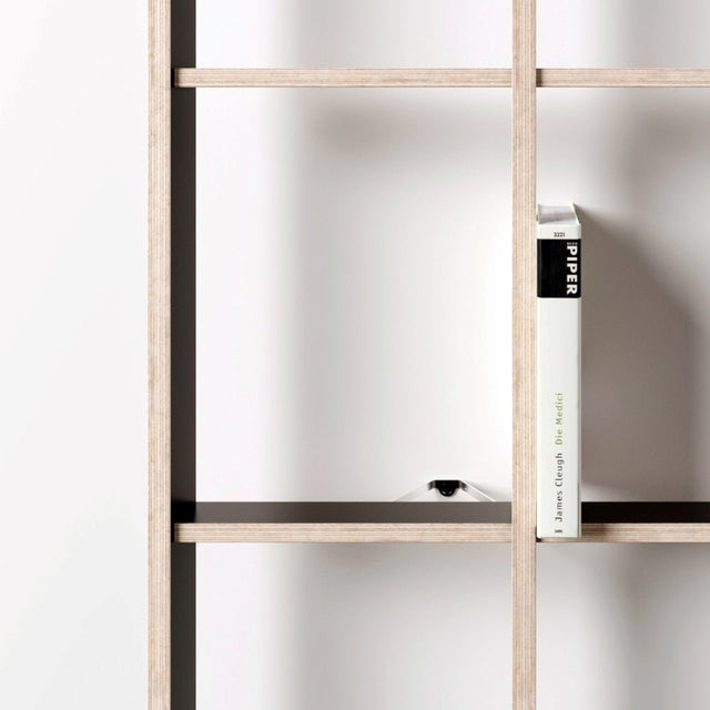 Bücherregal Open Detailaufnahme der Fächeraufteilung - Breuer & Bono