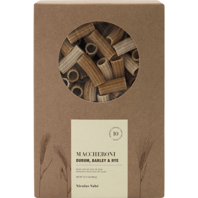 Bunte Dreikorn - Pasta Makkaroni aus Hartweizen, Gerste und Roggen - Nicolas Vahé - DesignWe.Love